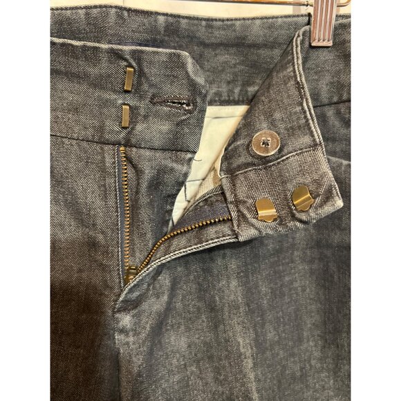Gap Curvy Fit Flared Leg Pants Size 6A Dark Gray Denim - Picture 7 of 9
